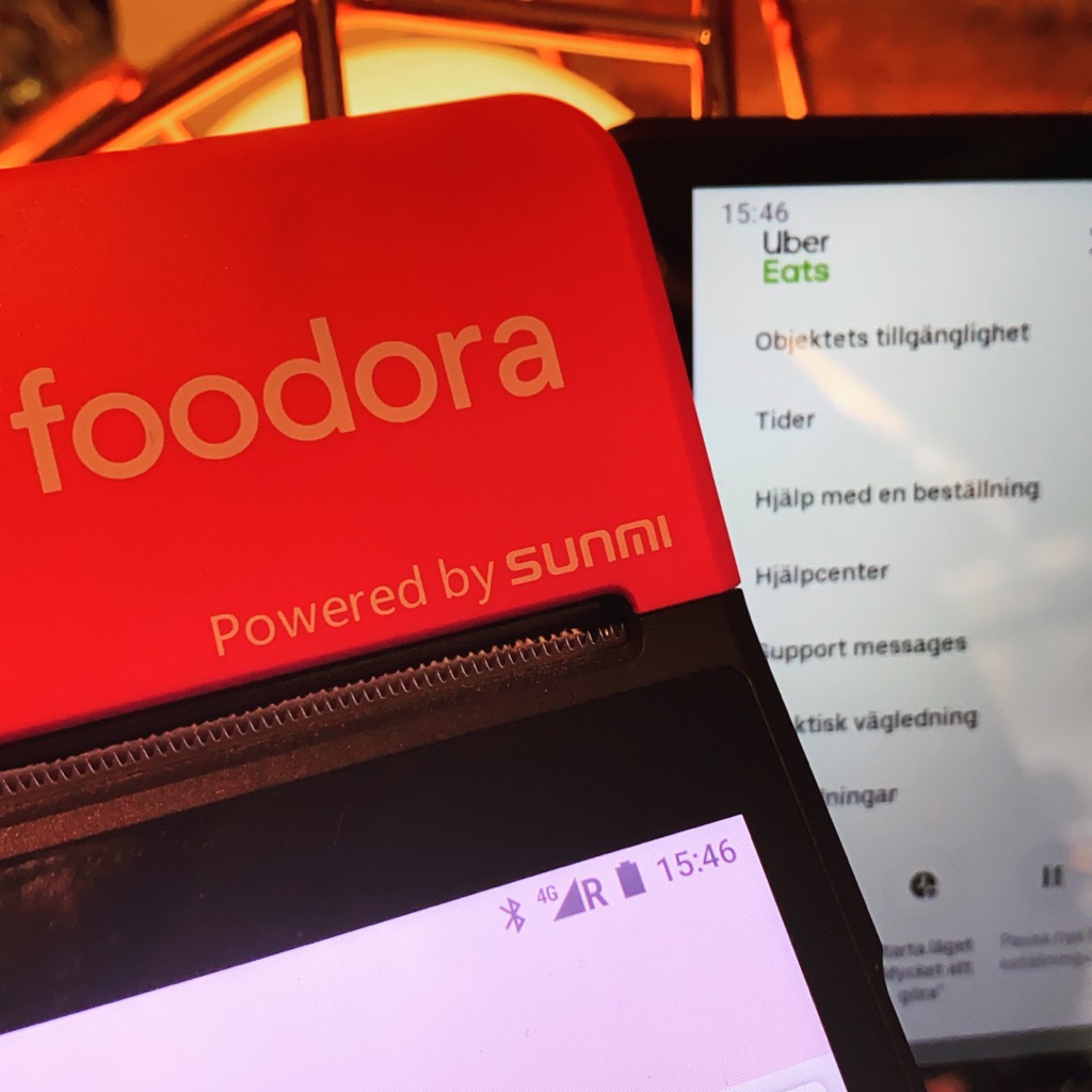 Vi använder nu även Fodoora och Uber för avhämtning